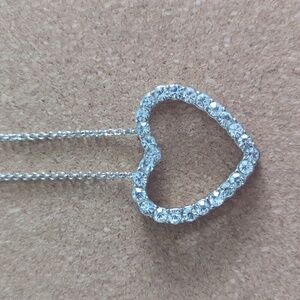 Rhinestone Heart Necklace